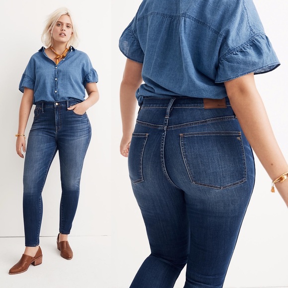 Madewell Denim - Madewell High-Rise Skinny Danny Wash TENCEL 35 NWT